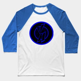 Villain Minded Trademark Design (VM Blue) Baseball T-Shirt